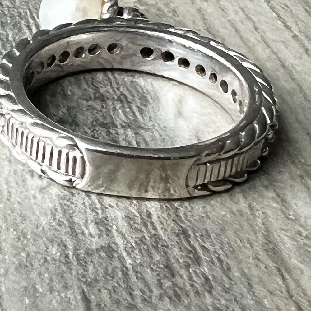 Judith Ripka Sterling Silver Stackable Ring - image 5